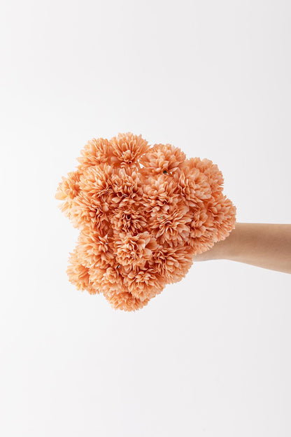 Yapay Kasımpatı Çiçeği Somon 25 Cm 7 Dal