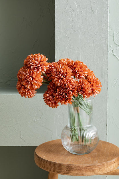 Yapay Kasımpatı Çiçeği Turuncu 25 Cm 7 Dal