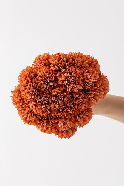 Yapay Kasımpatı Çiçeği Turuncu 25 Cm 7 Dal