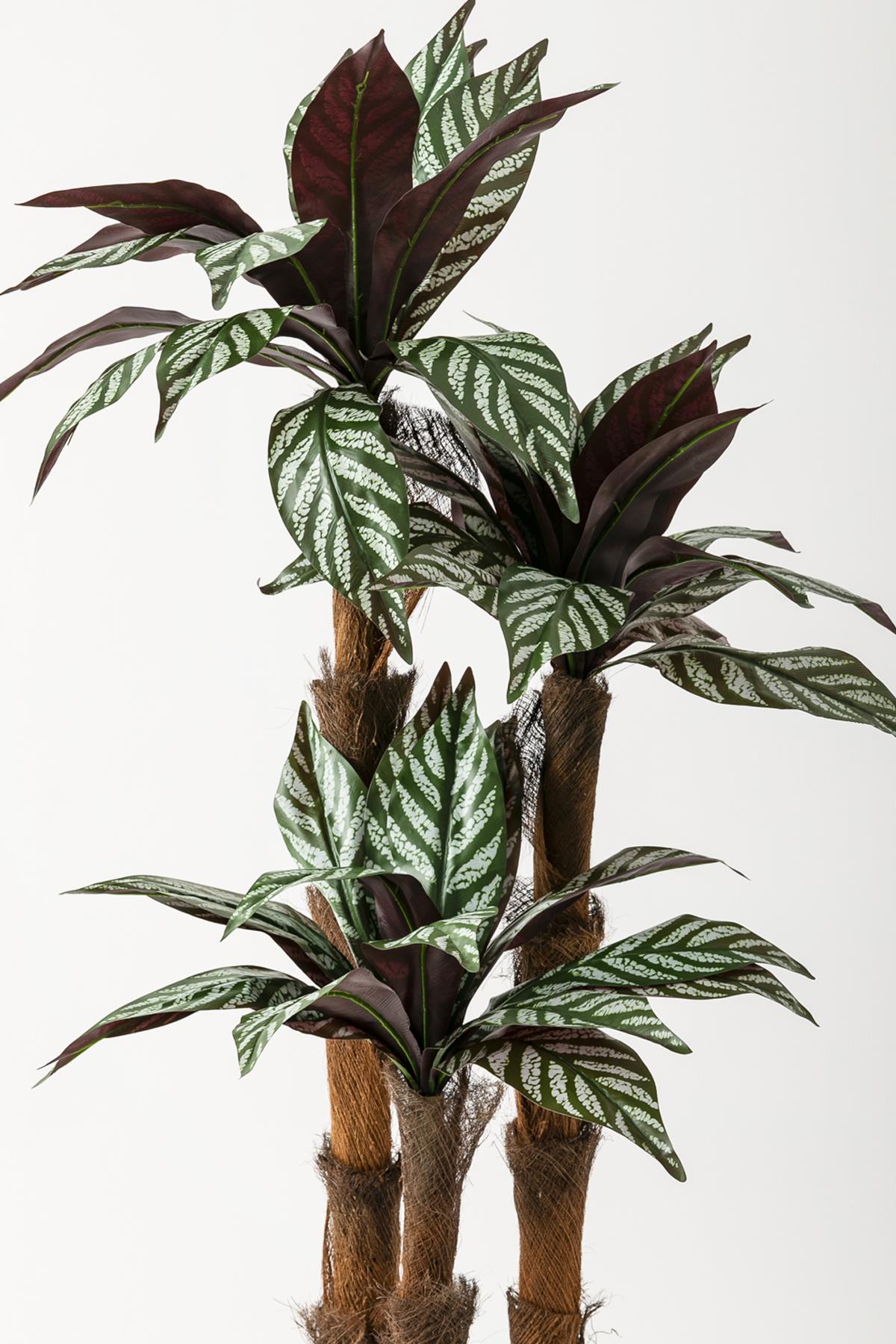 Yapay Kılıç Ağacı 150 Cm 54 Dal Mürdüm Beyaz