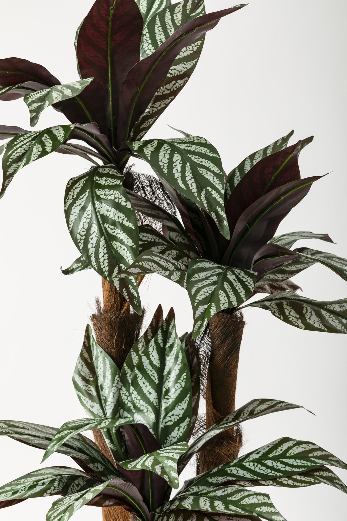 Yapay Kılıç Ağacı 150 Cm 54 Dal Mürdüm Beyaz