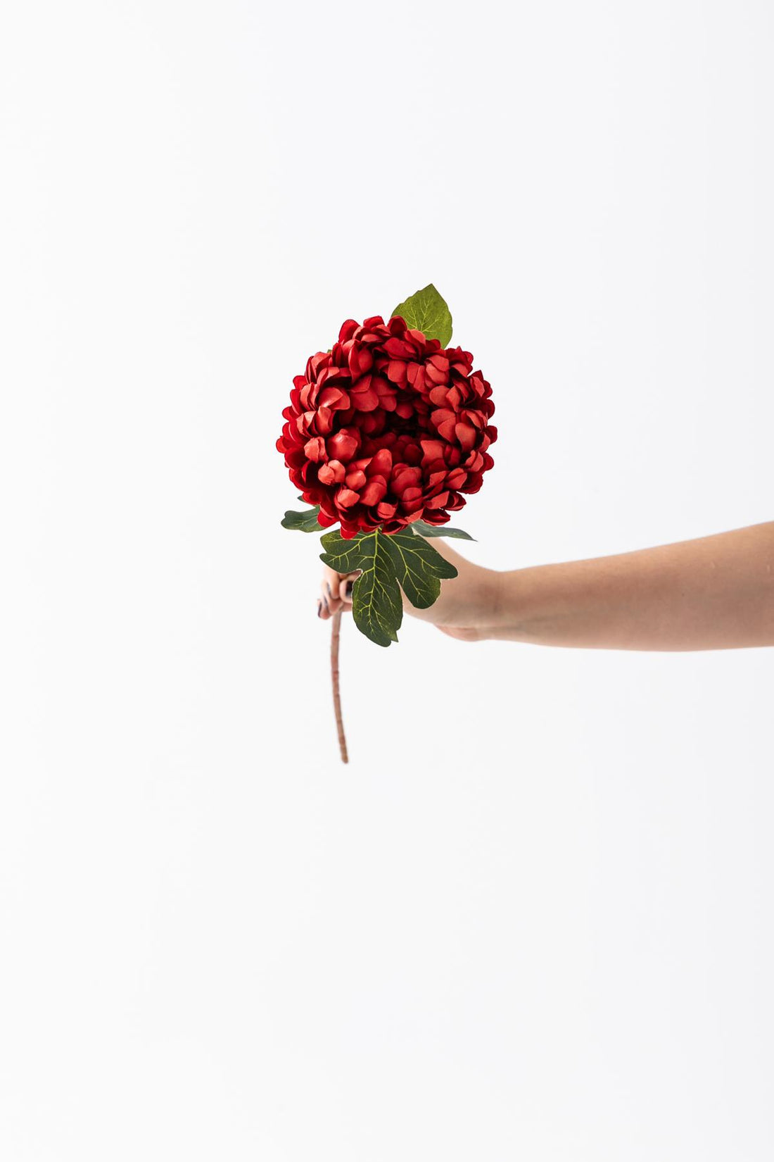 Yapay Krizantem Çiçeği Kırmızı 75 Cm Tek Dal