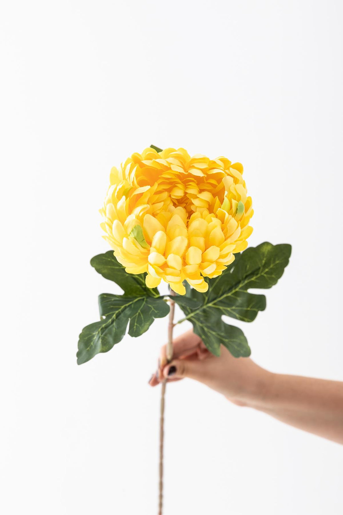 Yapay Krizantem Çiçeği Sarı 75 Cm Tek Dal