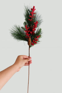 Yapay Küçük Kokina Demeti 80 Cm Tek Dal