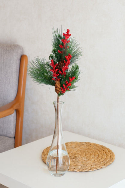 Yapay Küçük Kokina Demeti 80 Cm Tek Dal
