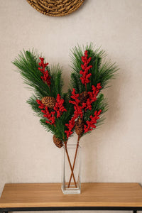 Yapay Küçük Kokina Demeti 80 Cm Tek Dal