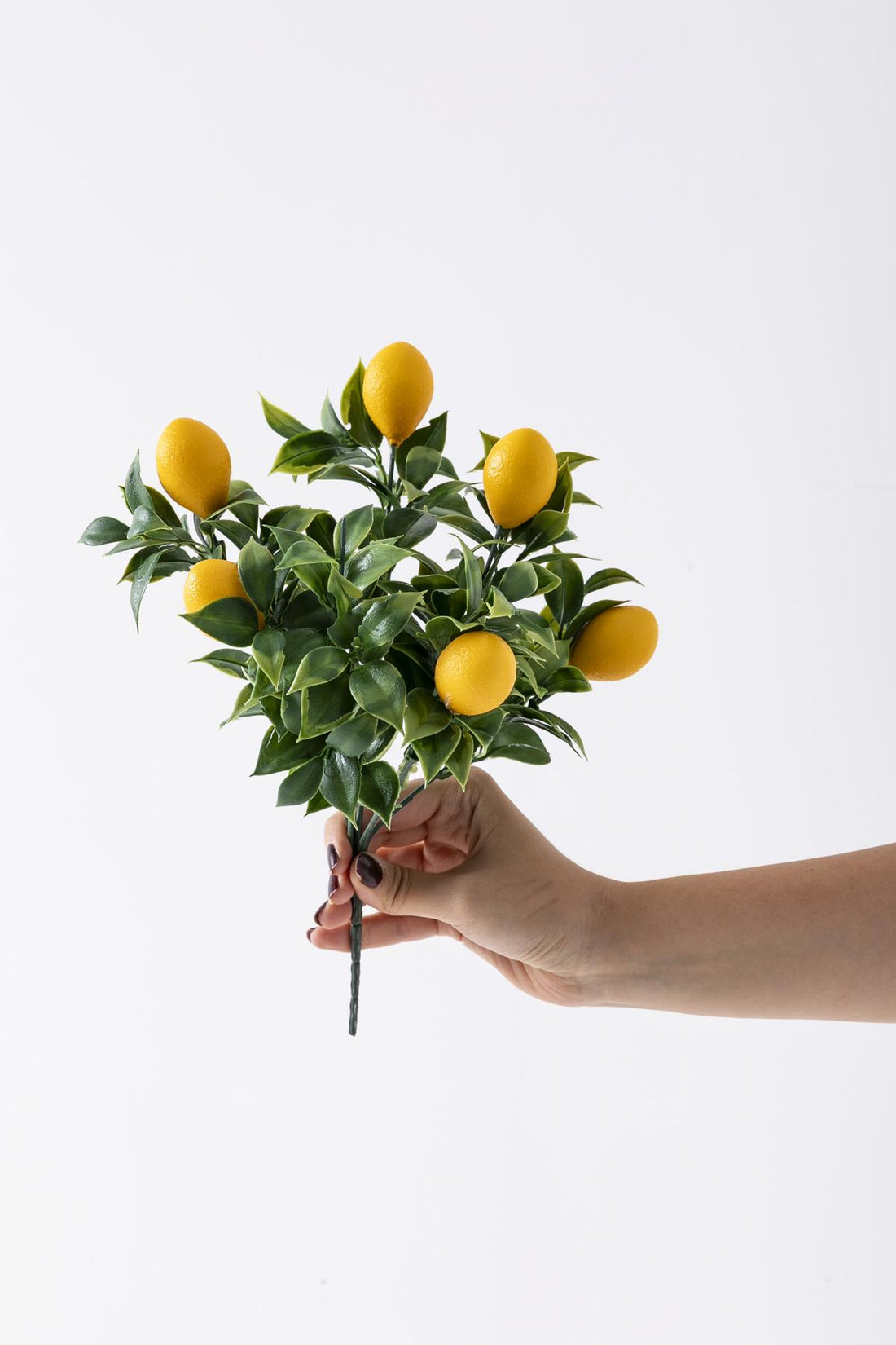 Yapay Limon Demeti Yeşil 35 Cm 5 Dal(Uv)