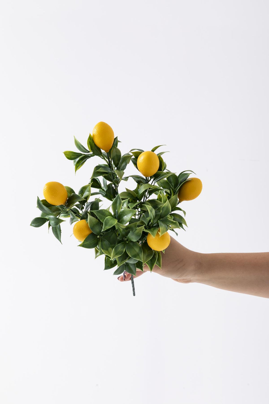 Yapay Limon Demeti Yeşil 35 Cm 5 Dal(Uv)