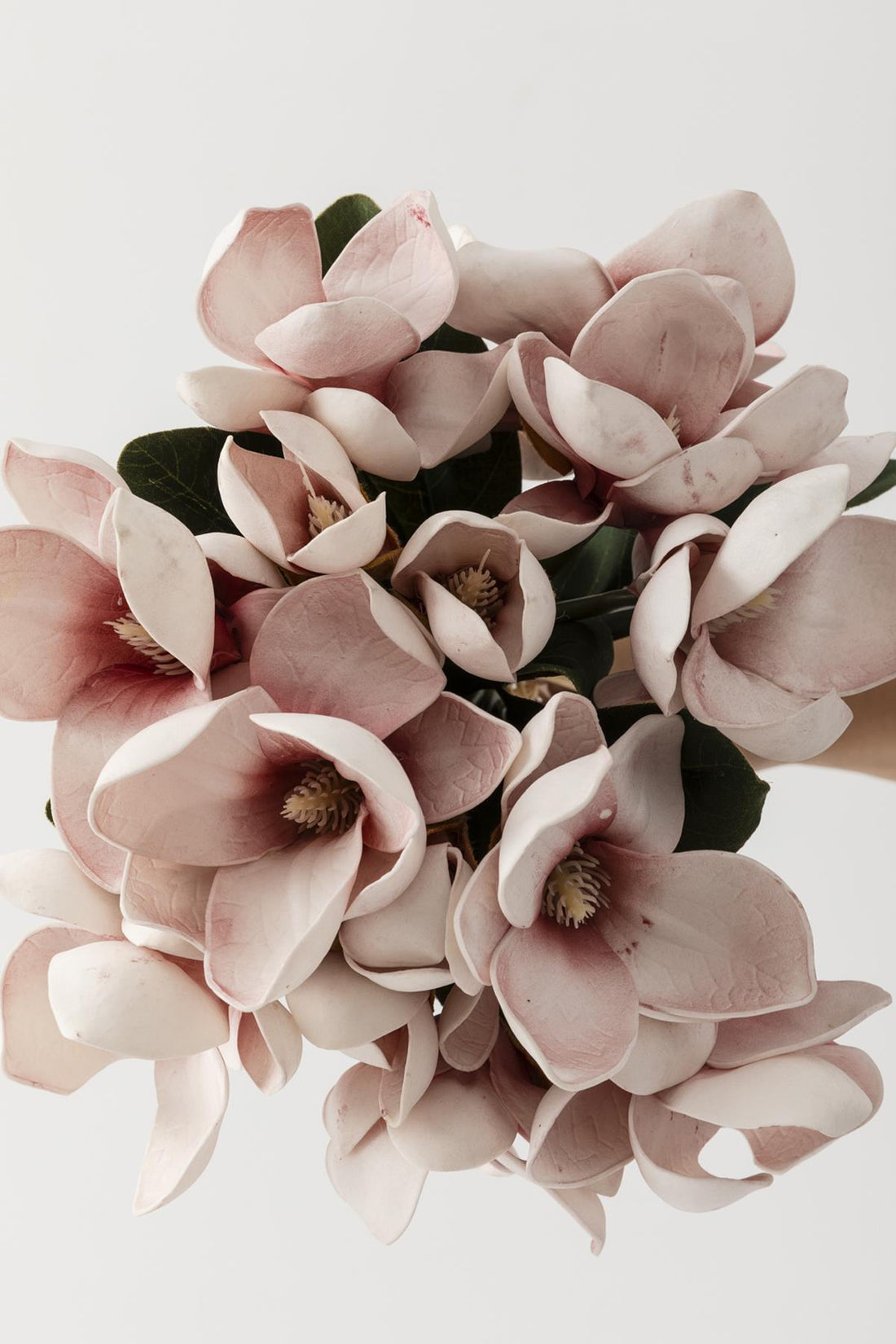 Yapay Lüx Lateks Manolya Demeti 33cm Açık Kahve 7 Kafa