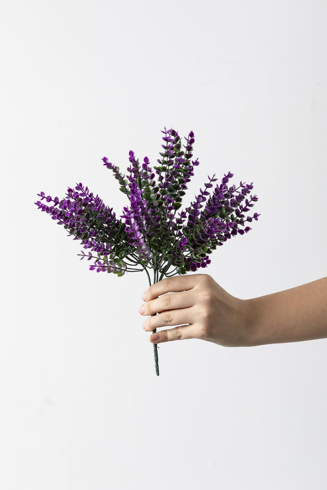 Yapay Okaliptus Demeti Mor 35 Cm 7 Dal