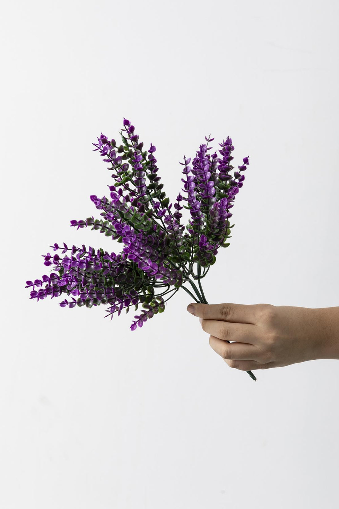 Yapay Okaliptus Demeti Mor 35 Cm 7 Dal