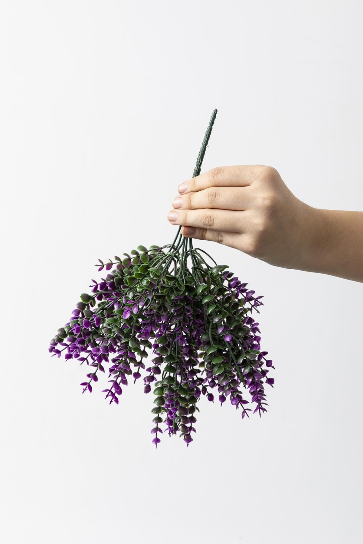 Yapay Okaliptus Demeti Mor 35 Cm 7 Dal