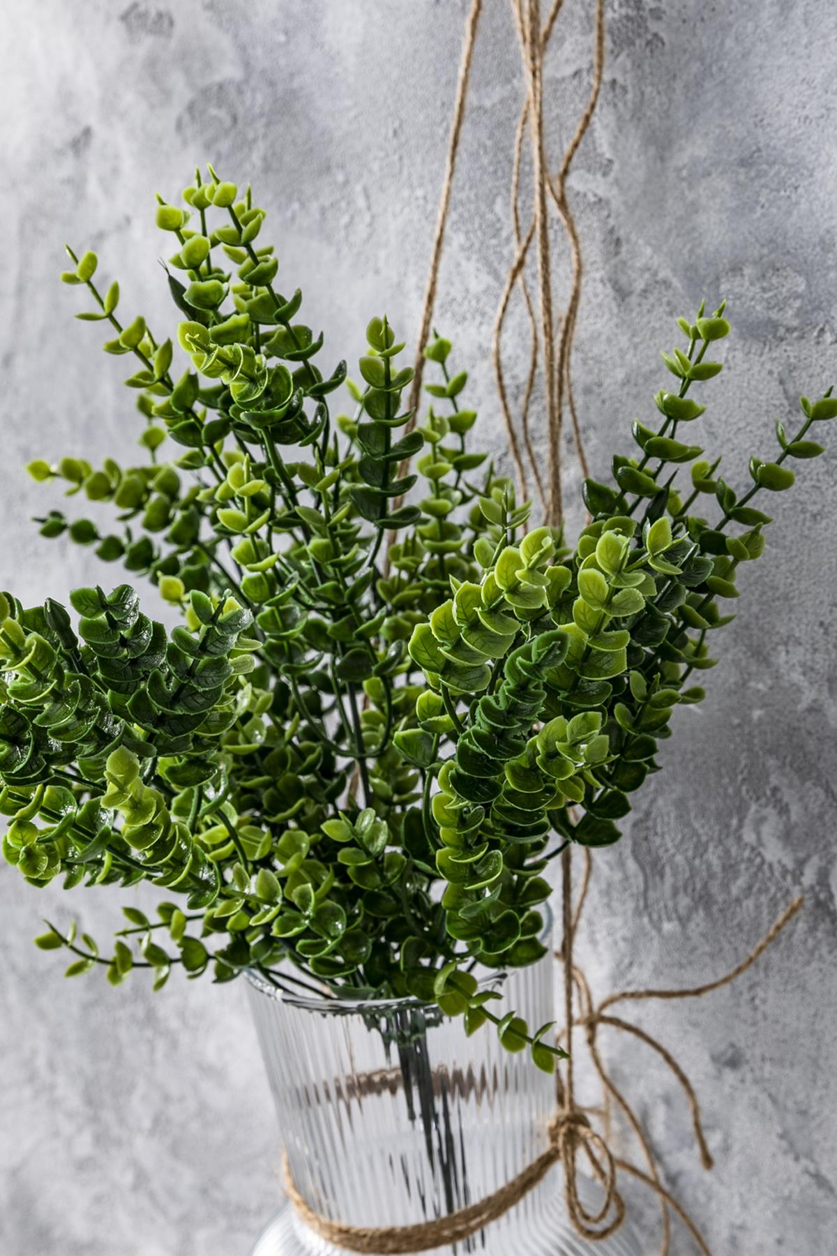 Yapay Okaliptus Demeti Yeşil 35 Cm 7 Dal(Uv)