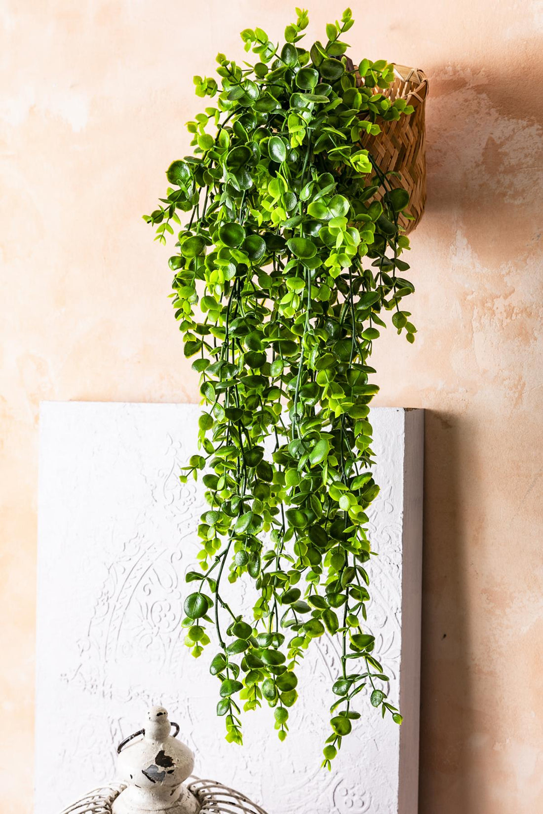 Yapay Okaliptus Sarmaşık Uv Korumalı Açık Yeşil 70 Cm 5 Dal