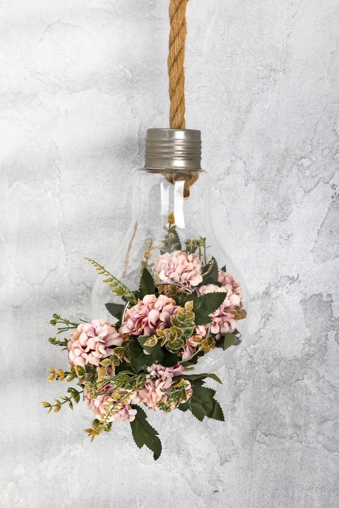 Yapay Ortanca Çiçeği 30 Cm 5 Dal Somon