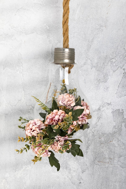 Yapay Ortanca Çiçeği 30 Cm 5 Dal Somon