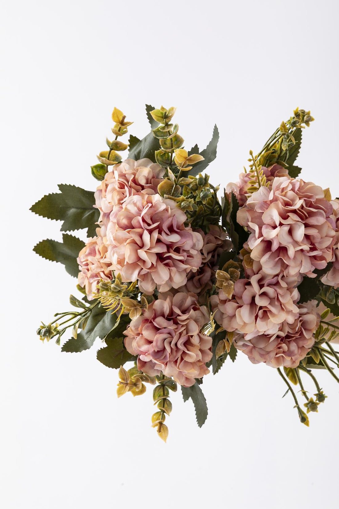 Yapay Ortanca Çiçeği 30 Cm 5 Dal Somon