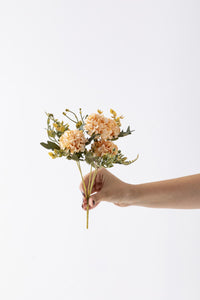 Yapay Ortanca Çiçeği 30 Cm 5 Dal Yavruağzı