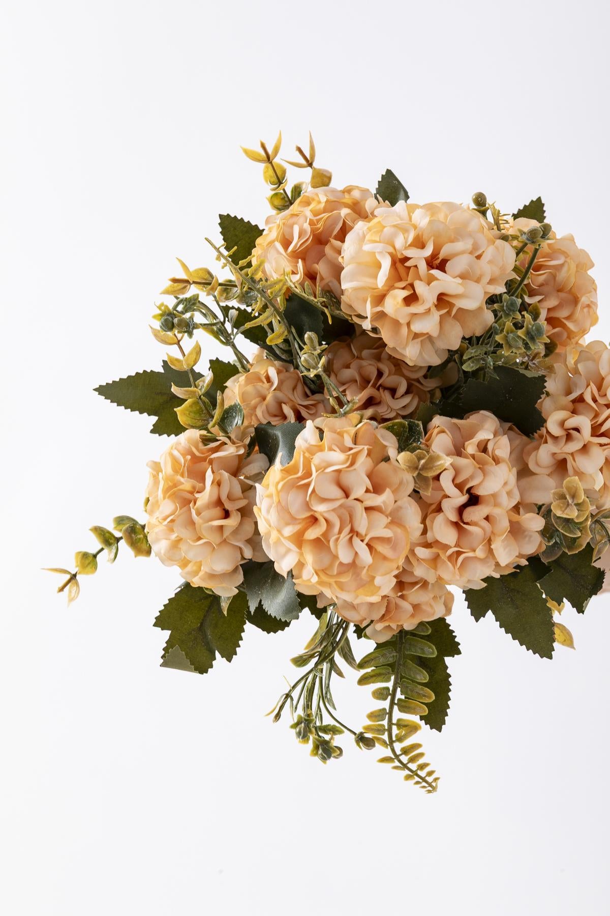 Yapay Ortanca Çiçeği 30 Cm 5 Dal Yavruağzı