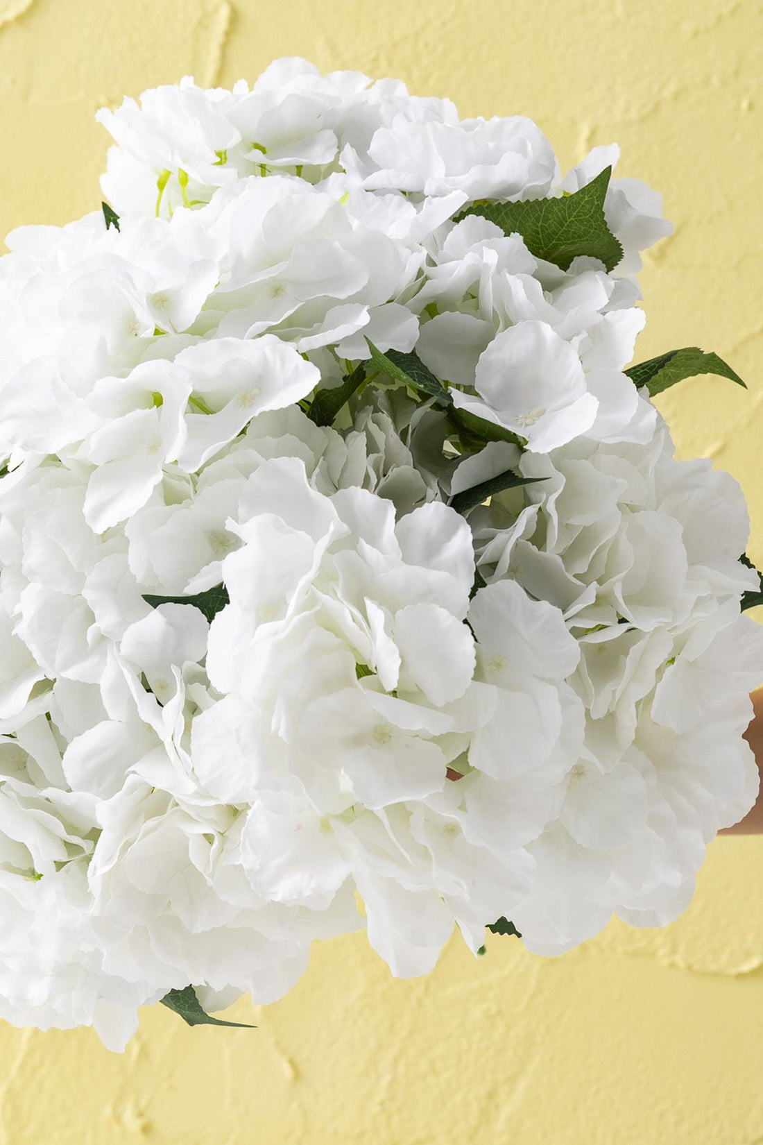 Yapay Ortanca Çiçeği 35 Cm 7 Dal Beyaz