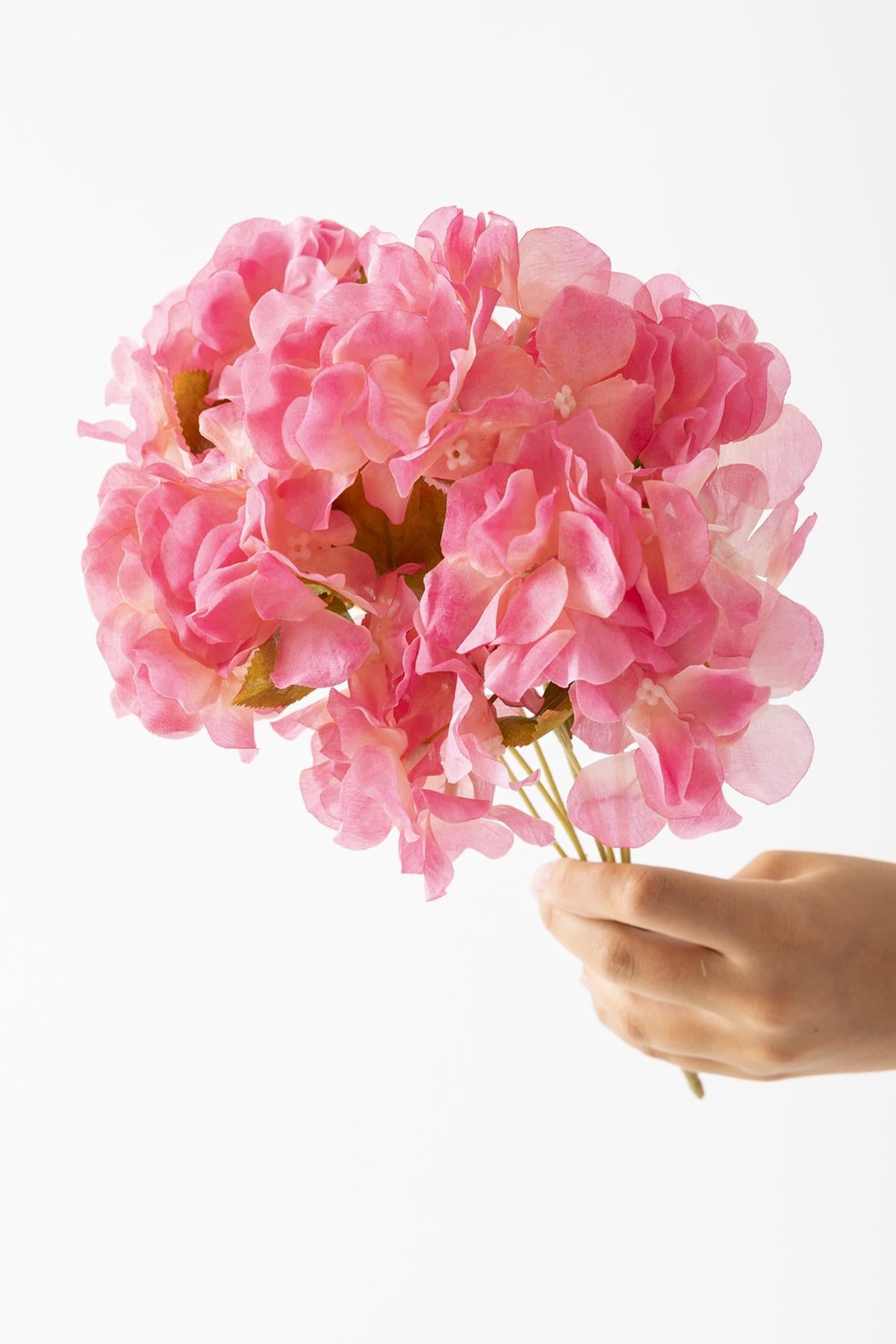 Yapay Ortanca Çiçeği 35 Cm 7 Dal Fuşya