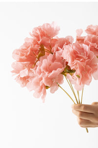 Yapay Ortanca Çiçeği 35 Cm 7 Dal Pembe