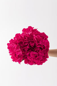 Yapay Ortanca Çiçeği Fuşya 45 Cm 5 Dal