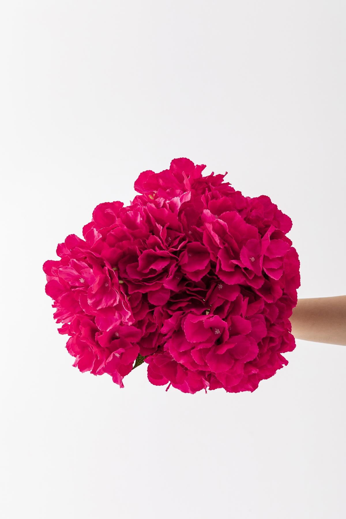 Yapay Ortanca Çiçeği Fuşya 45 Cm 5 Dal