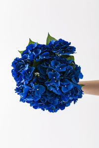 Yapay Ortanca Çiçeği Mavi 45 Cm 5 Dal