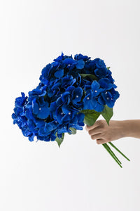 Yapay Ortanca Çiçeği Mavi 45 Cm 5 Dal