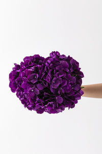 Yapay Ortanca Çiçeği Mor 45 Cm 5 Dal