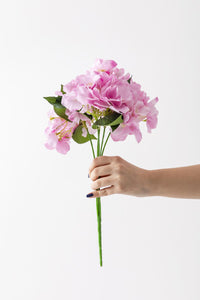 Yapay Ortanca Çiçeği Pembe 45 Cm 5 Dal