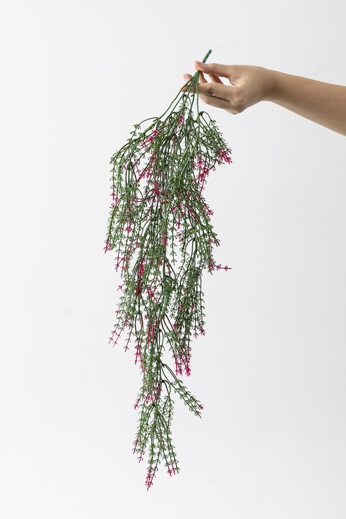 Yapay Ot Sarmaşık Pembe Yeşil Uv Korumalı 80 Cm 5 Dal