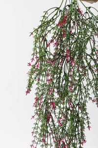 Yapay Ot Sarmaşık Pembe Yeşil Uv Korumalı 80 Cm 5 Dal