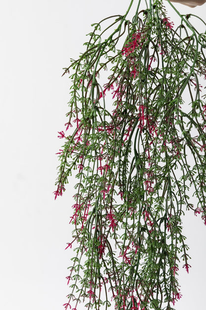 Yapay Ot Sarmaşık Pembe Yeşil Uv Korumalı 80 Cm 5 Dal