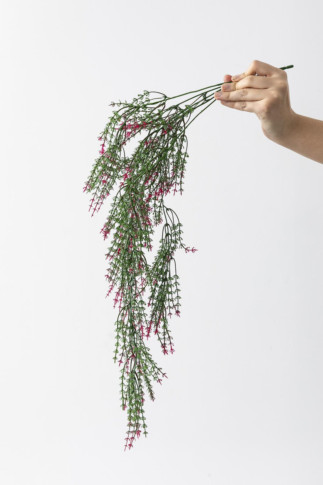 Yapay Ot Sarmaşık Pembe Yeşil Uv Korumalı 80 Cm 5 Dal