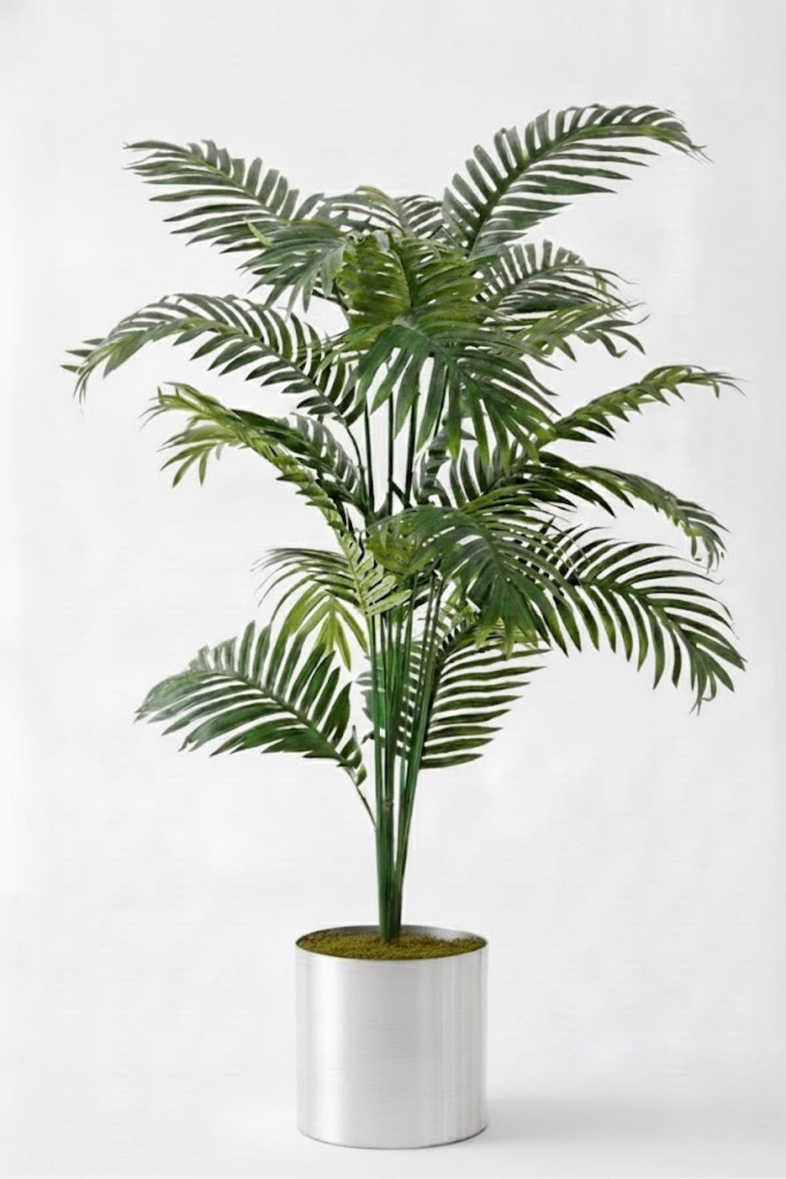 Yapay Palmiye Ağacı 130 Cm Gümüş Saksı