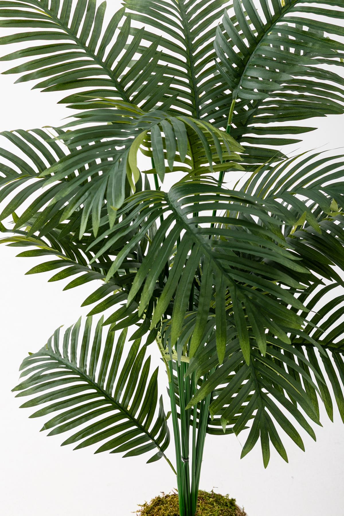 Yapay Palmiye Ağacı 130 Cm Küre Plastik Saksı