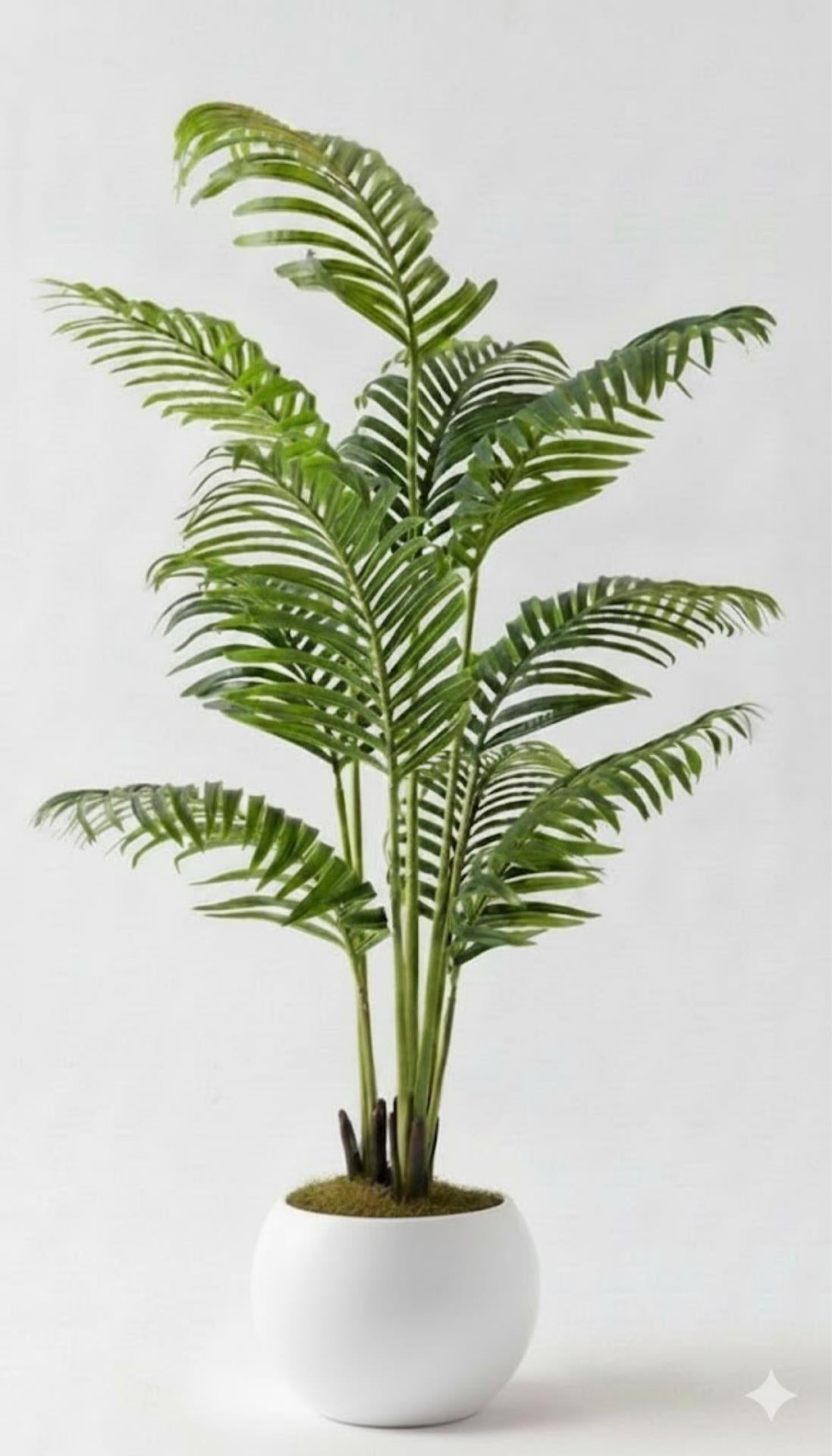 Yapay Palmiye Ağacı 140 Cm Küre Plastik Saksı