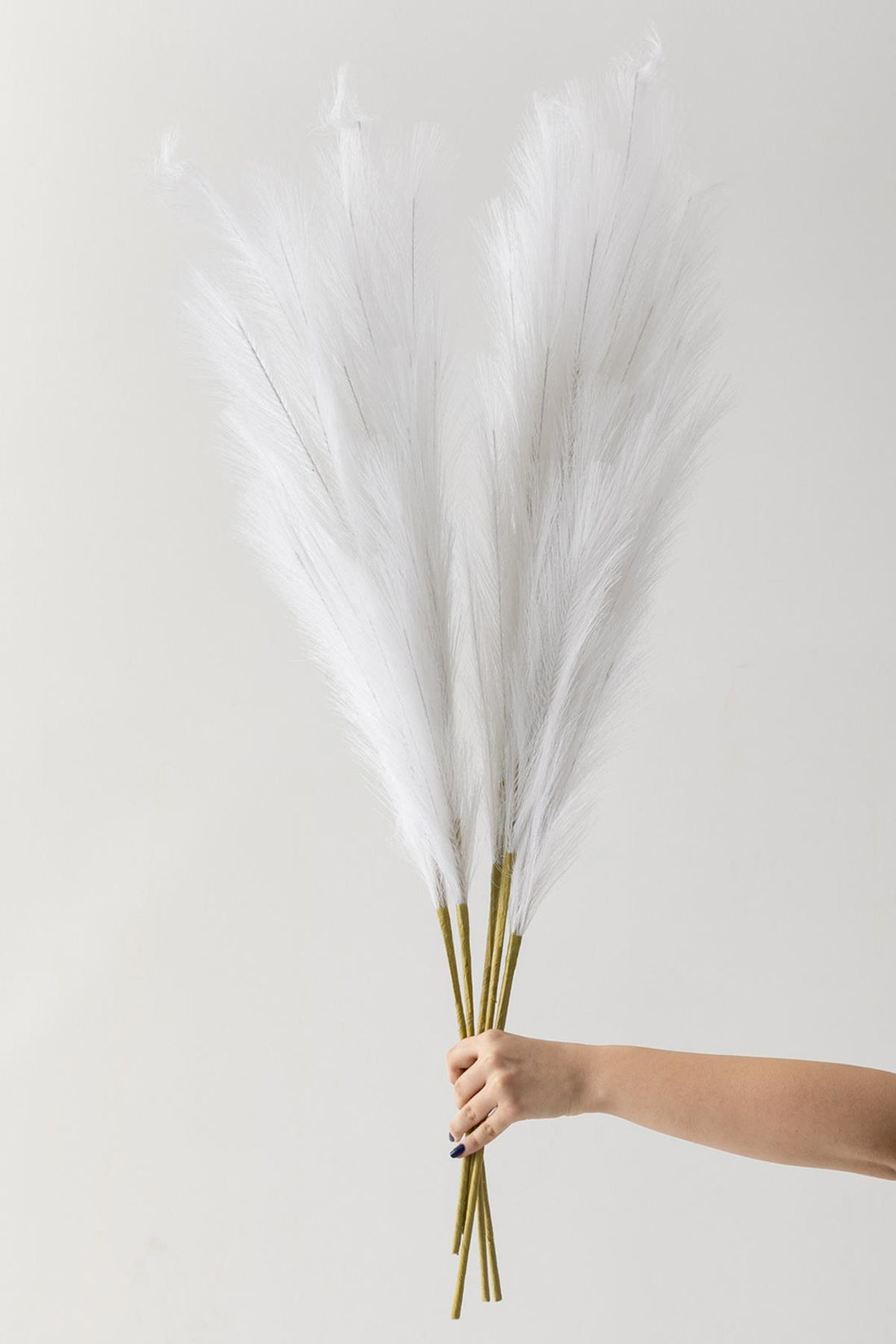 Yapay Pampas 100 Cm Tek Dal Beyaz 5&