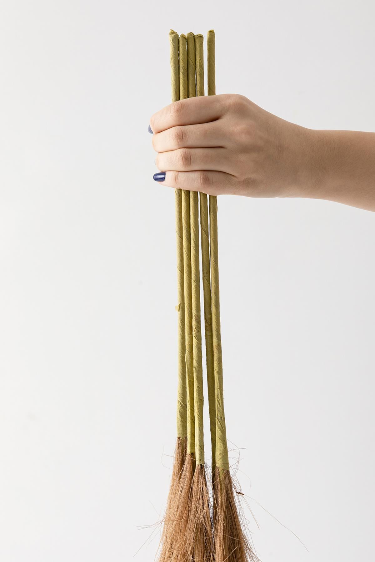 Yapay Pampas 100 Cm Tek Dal Kahverengi 5'li