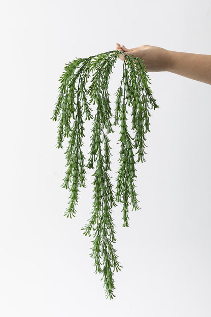 Yapay Püsküllü Sarmaşık Uv Korumalı Koyu Yeşil 80 Cm 5 Dal