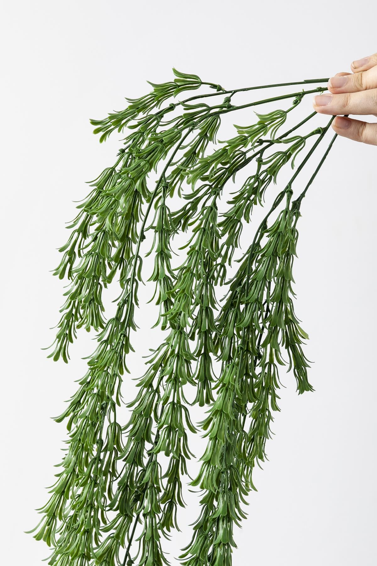 Yapay Püsküllü Sarmaşık Uv Korumalı Koyu Yeşil 80 Cm 5 Dal