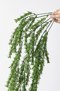 Yapay Püsküllü Sarmaşık Uv Korumalı Koyu Yeşil 80 Cm 5 Dal