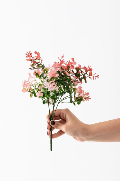 Yapay Renkli Okaliptus Demeti 35 Cm 5 Dal