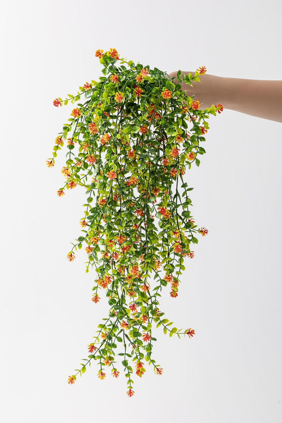Yapay Renkli Sarmaşık 75 Cm 5 Dal Turuncu