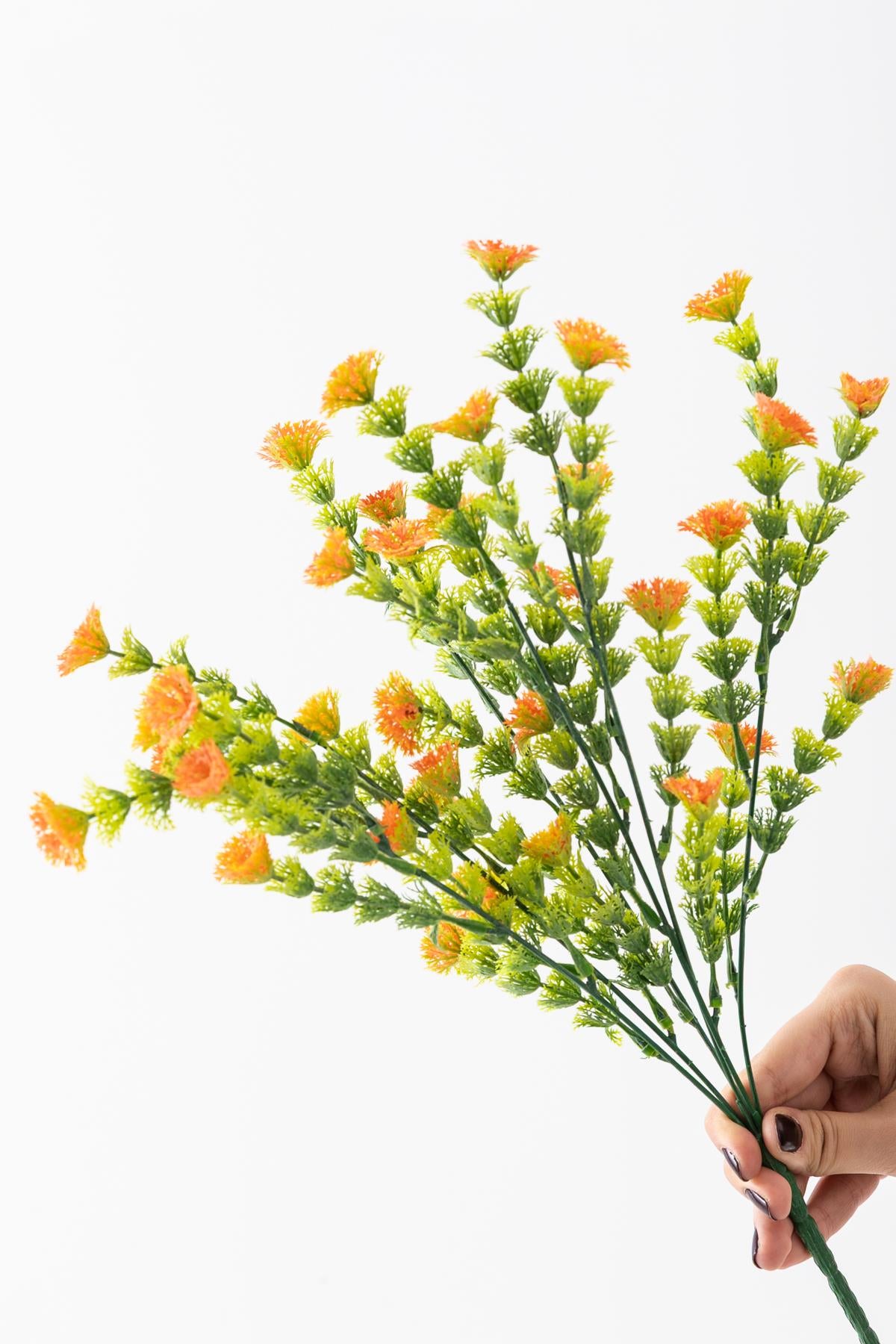 Yapay Renkli Yeşillik Demeti 40 Cm 5 Dal