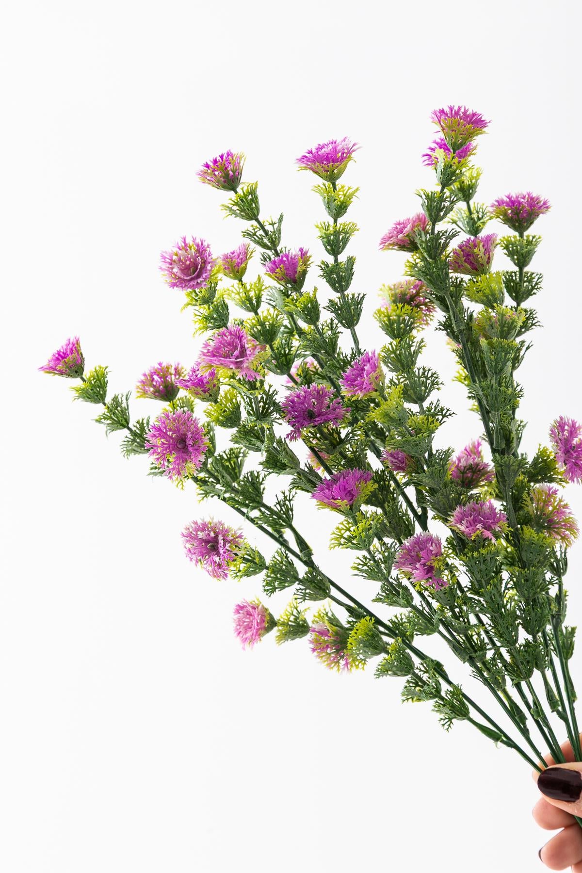 Yapay Renkli Yeşillik Demeti 40 Cm 5 Dal