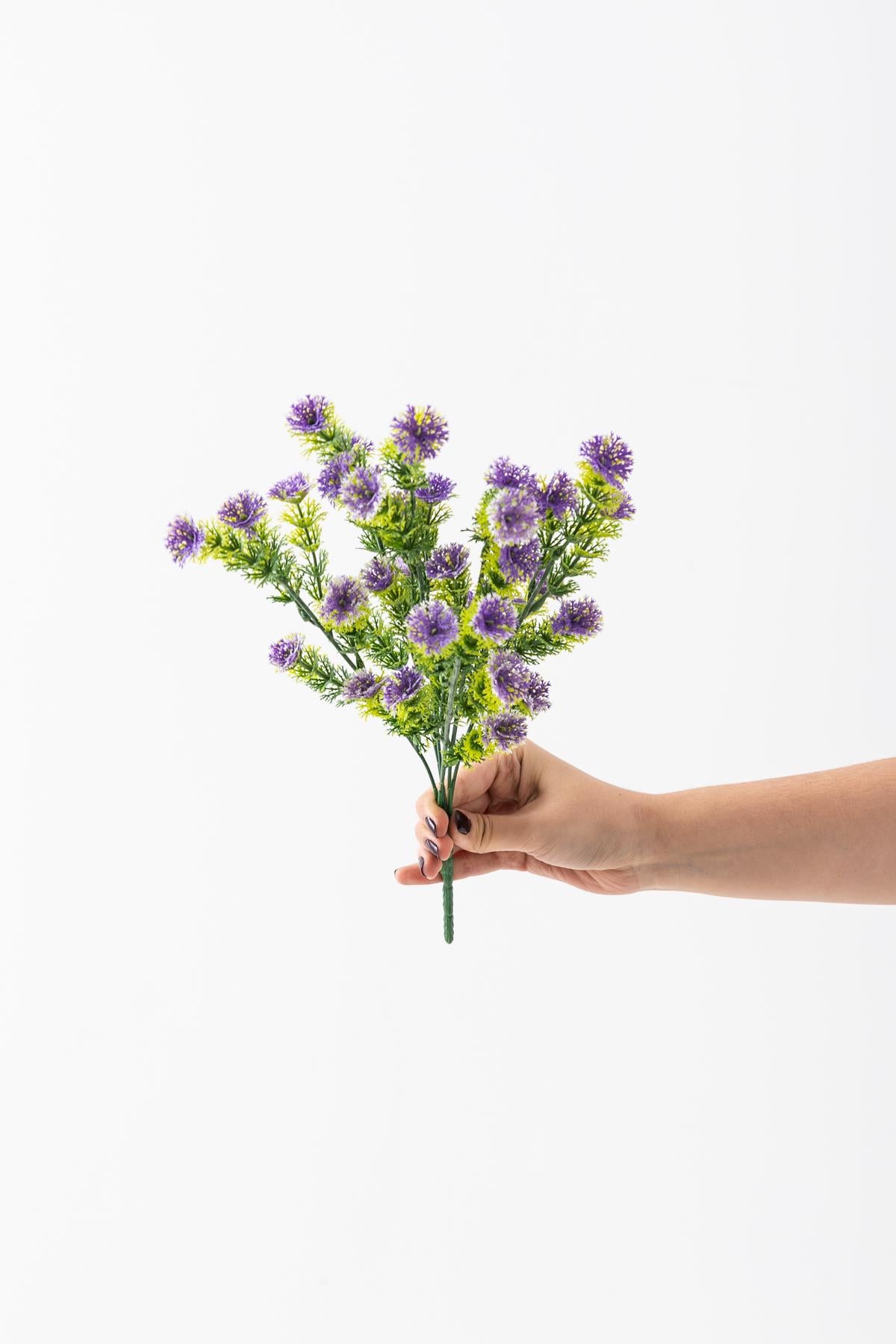 Yapay Renkli Yeşillik Demeti 40 Cm 5 Dal