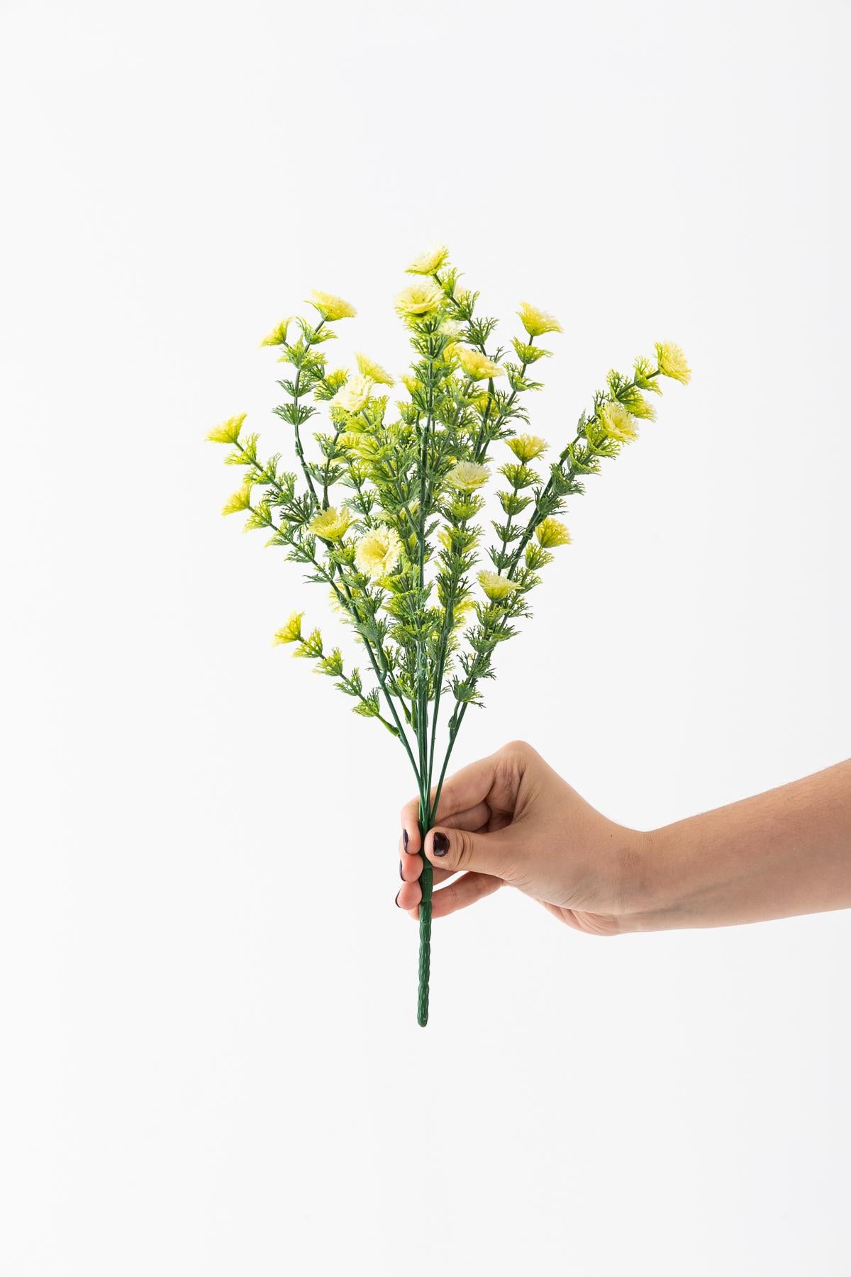 Yapay Renkli Yeşillik Demeti 40 Cm 5 Dal